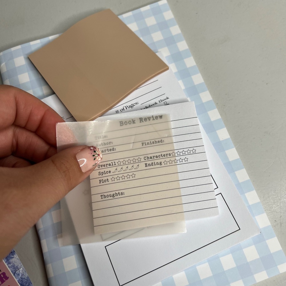 Booktok Bundle Reading Planner Journal Kit Book Review Bookmarks - Picture 6 of 6